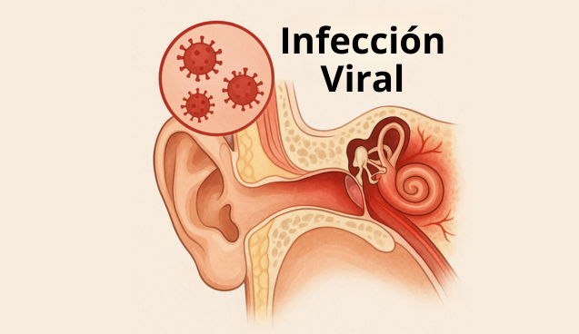 Infección viral en el oído